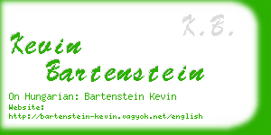 kevin bartenstein business card